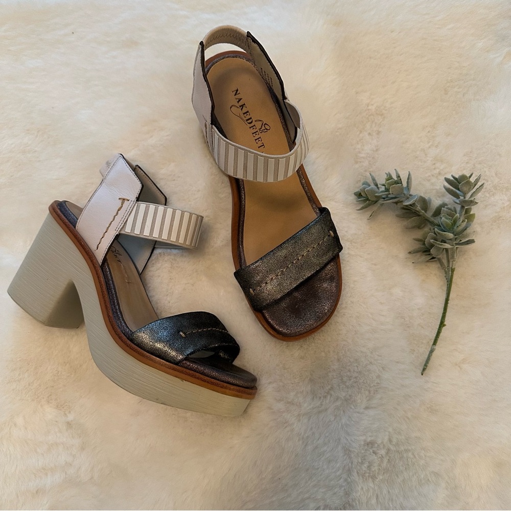 Naked Feet | EUC - Basalt Chuck Heel - Size 6.5 - Grey/Silver